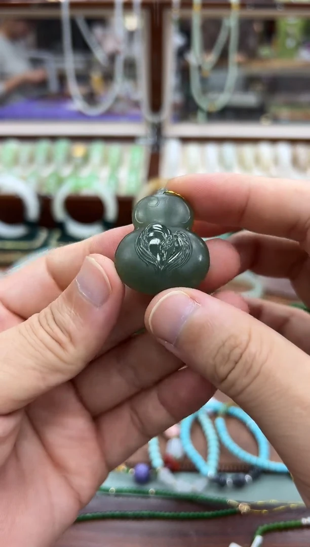 颈饰未镶嵌和田玉福禄