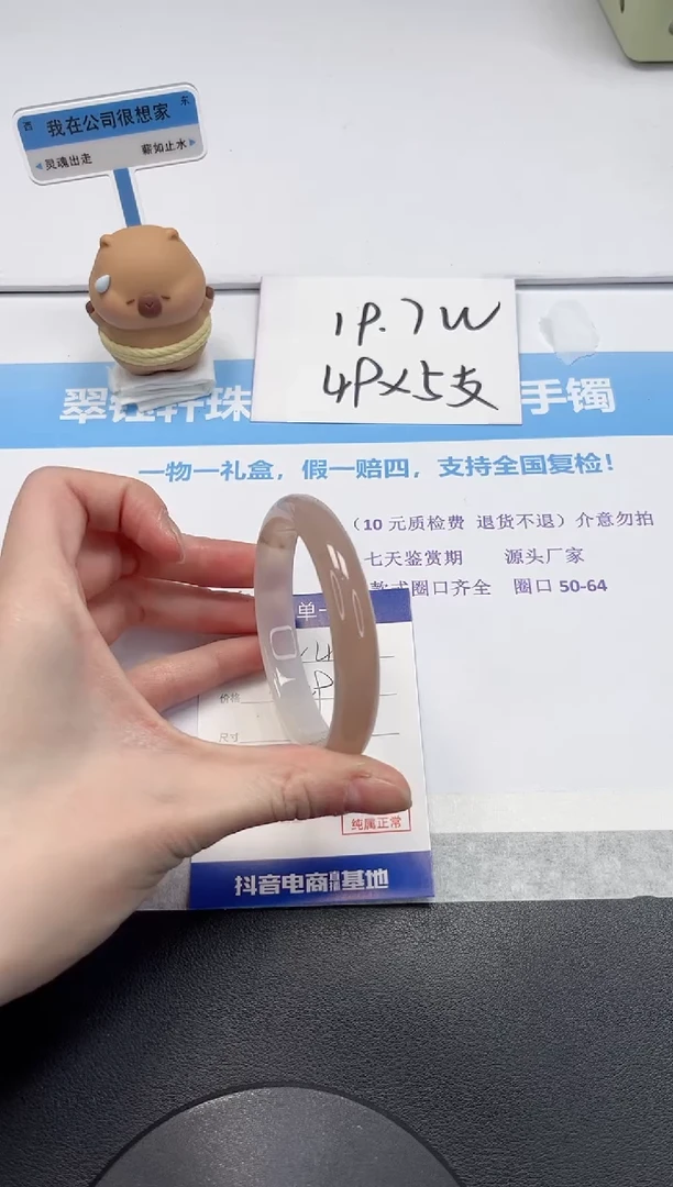 【闪购商品】石英质玉手镯未镶嵌V484-58