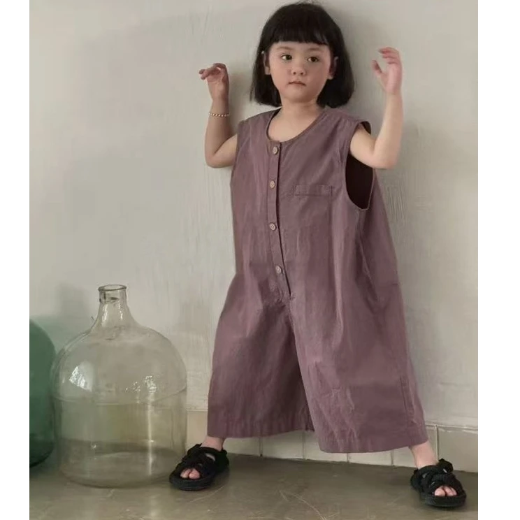 【歪歪妞童装】020465儿童复古中性连体裤