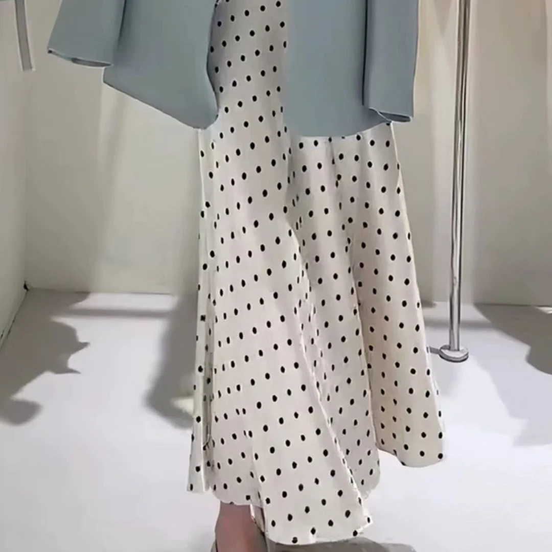 2025新款春夏法式复古醋酸缎面鱼尾半身裙显瘦中长款百搭飘逸长裙