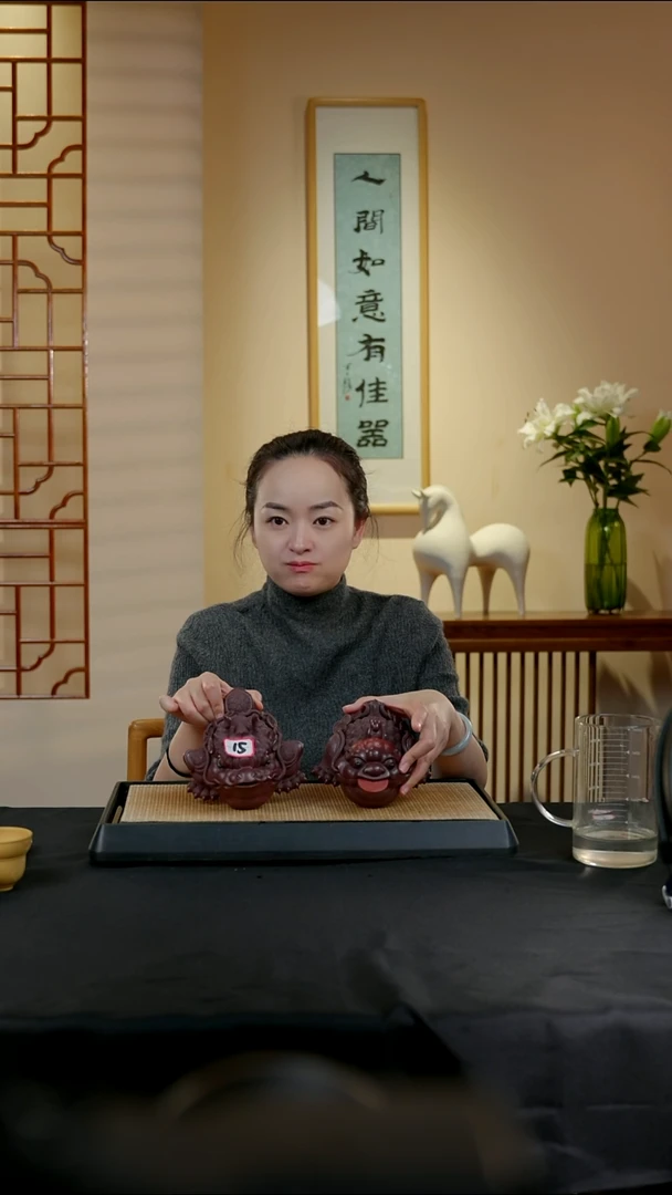 宜兴紫砂壶茶壶15一对