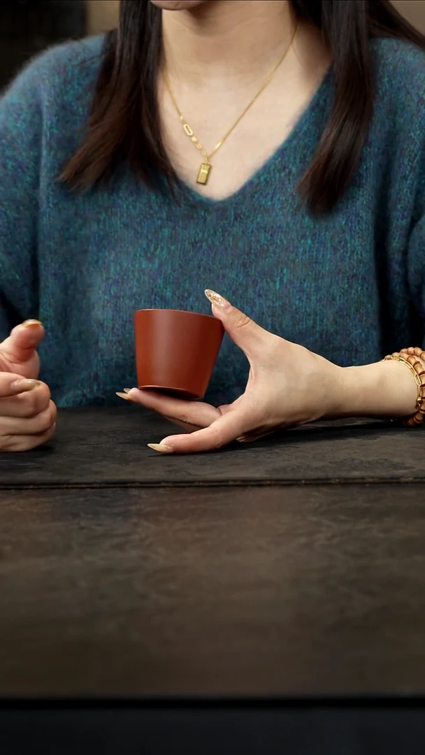 茶壶紫砂朱泥光素主人杯70cc