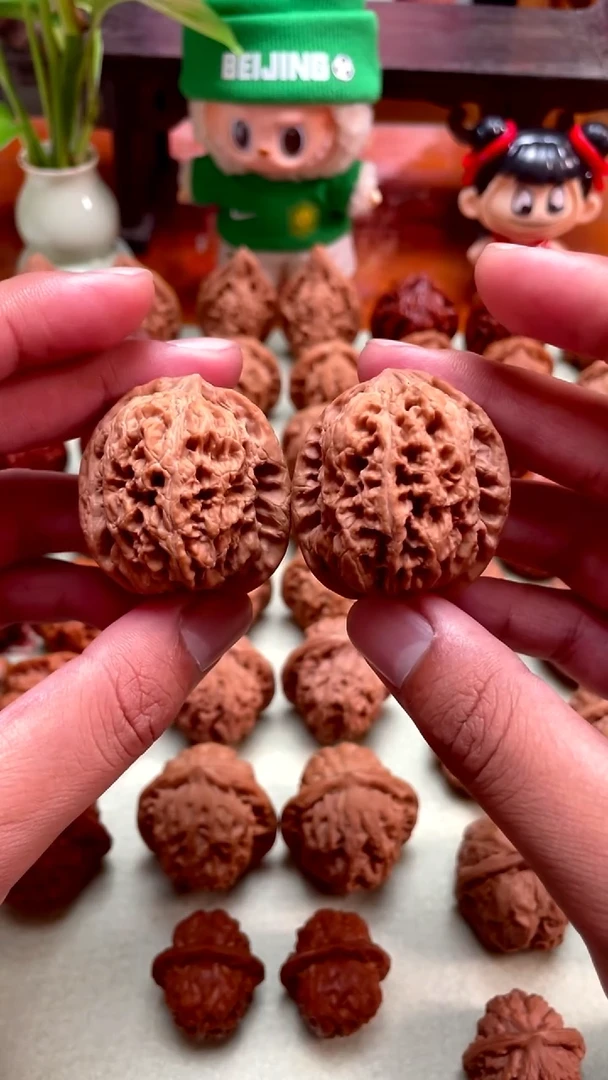 把件文玩核桃$****$华北将军膀麻核桃 规格39