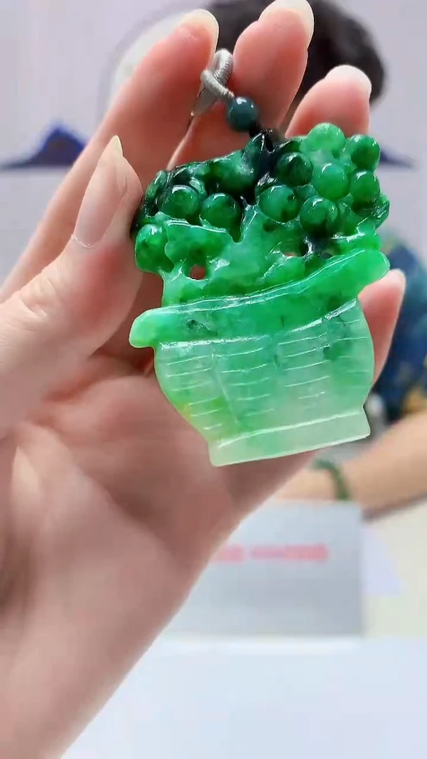 【闪购商品】定制翡翠未镶嵌4688zm-毛货挂件28
