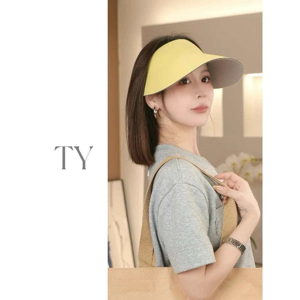 太一无痕防晒帽太阳帽遮阳帽女2025新款加大防晒防紫外线空顶帽子