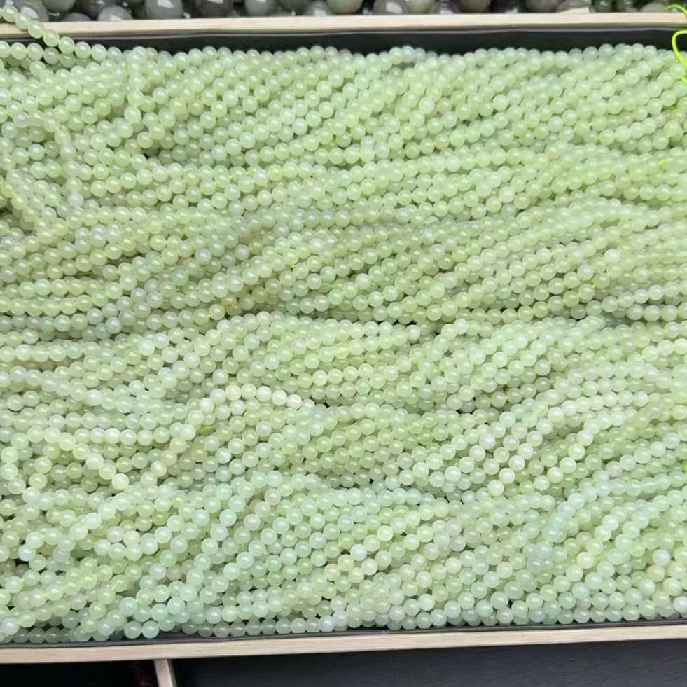 青海和田玉晴水 108卡6毛衣链 多样性发一