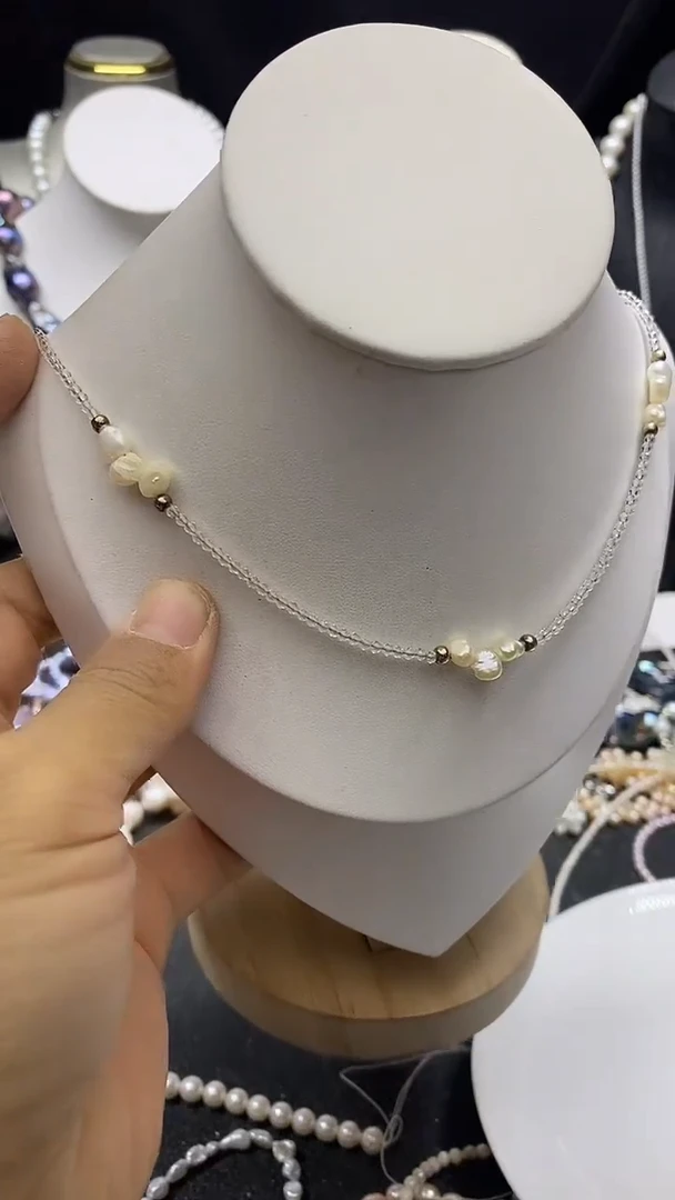 颈饰未镶嵌淡水珍珠多人