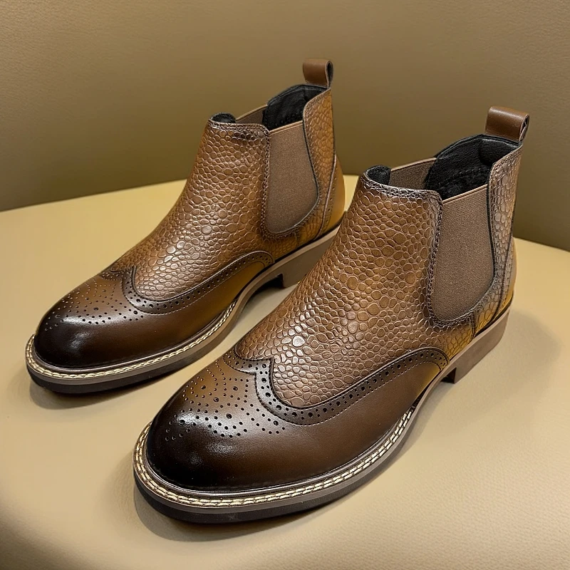 2025年新款男士休闲皮鞋