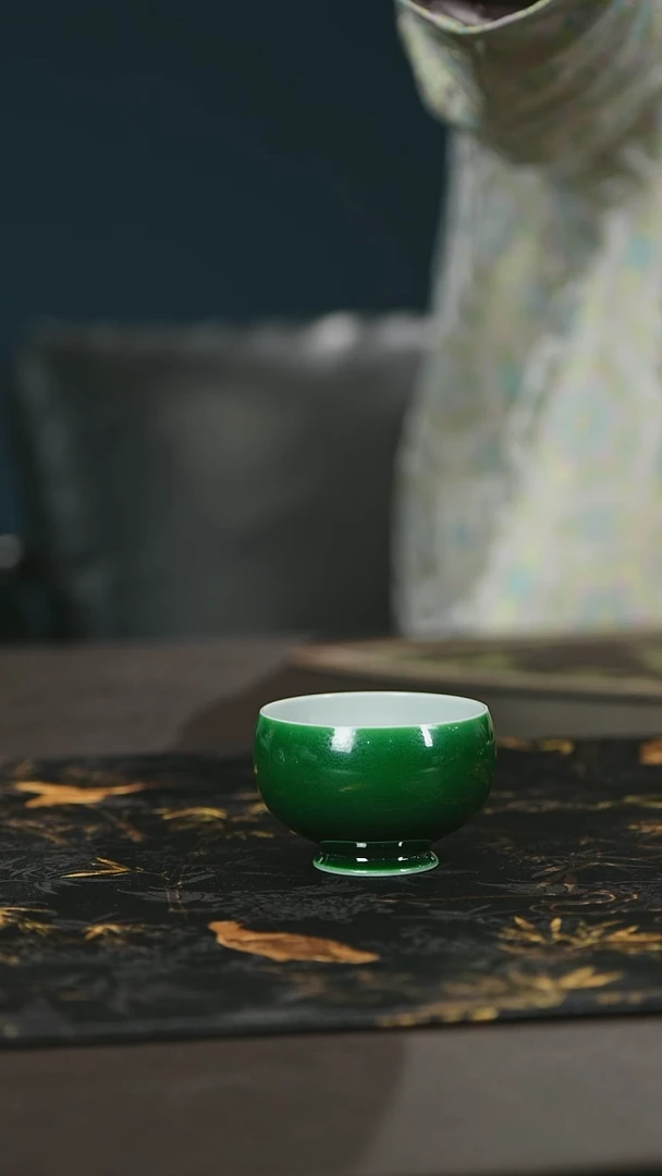 【闪购商品】瓷唐里郎窑绿小单杯