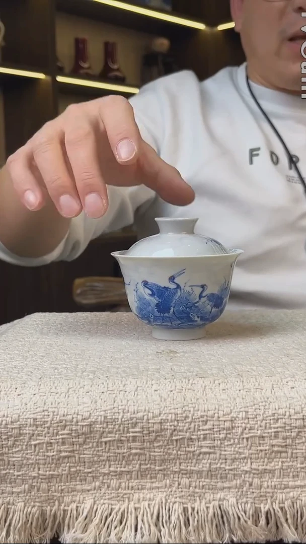 瓷片景德镇毛仔柴窑杯