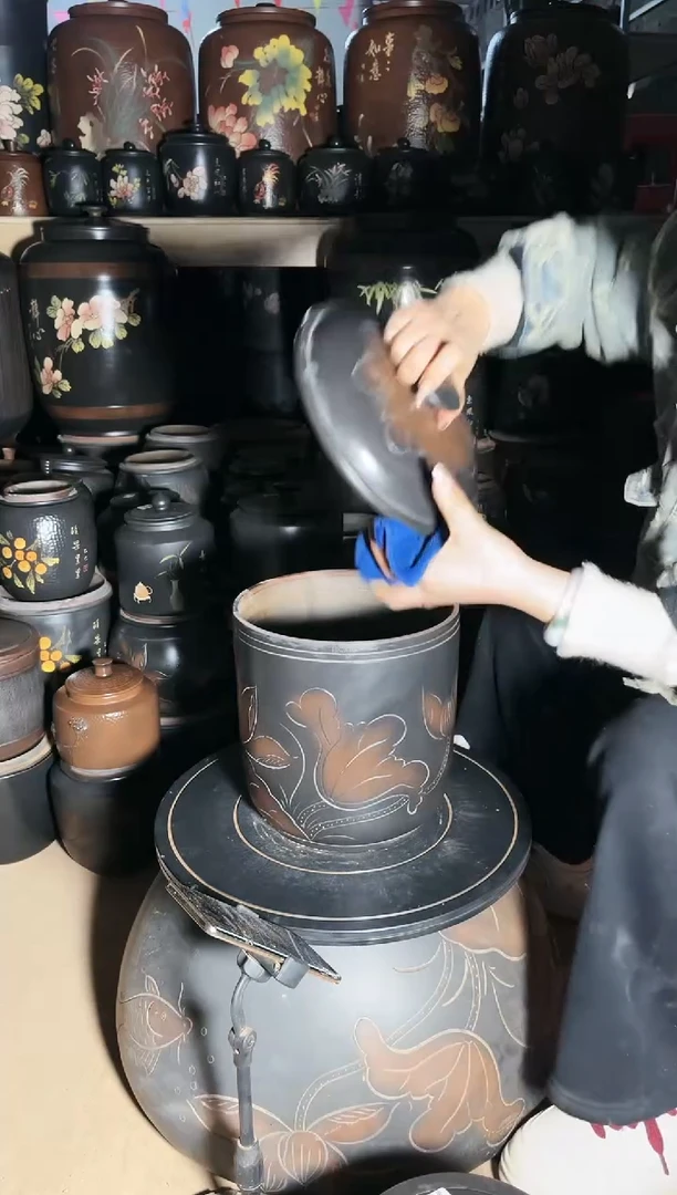 【闪购商品】壶瑕疵 七饼 荷花 盖子  962