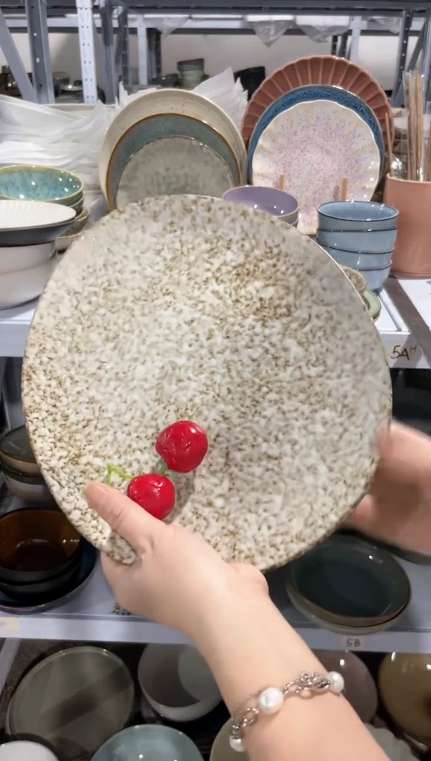 【闪购商品】瓷片外贸尾货瑕疵满20包邮X QM水滴盘