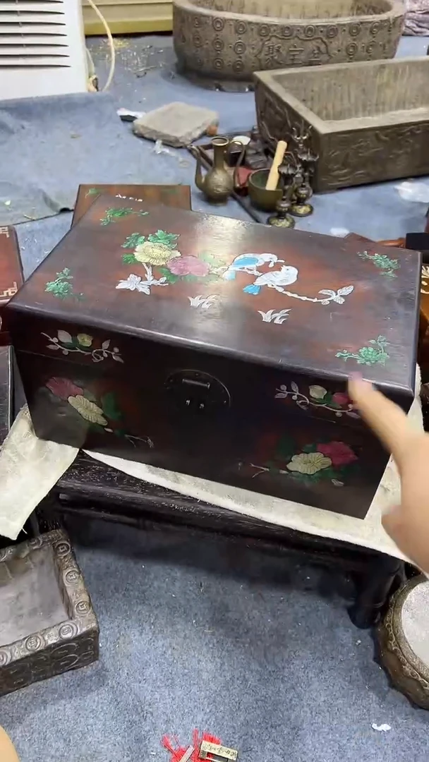 木沐头淘箱子摆件