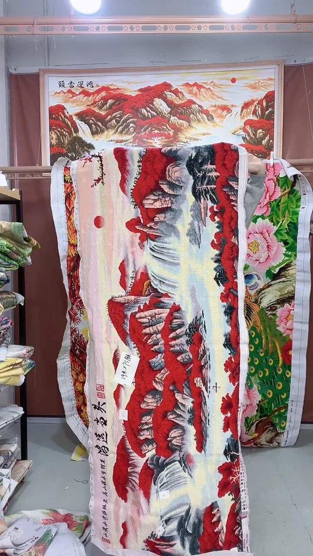 棉中国货  1.9米中格三股  鸿运当头