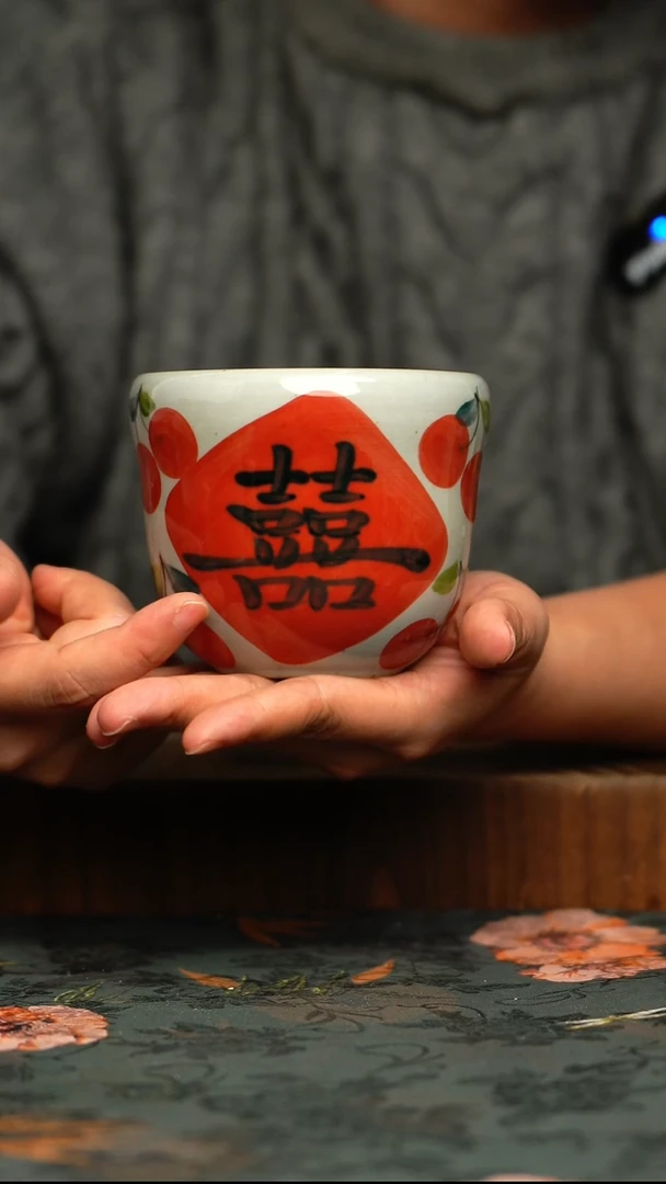 瓷片釉下彩手工手绘同款陶器