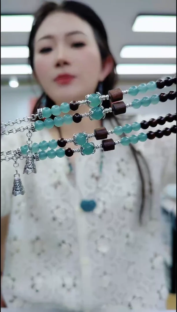 【闪购商品】翡翠颈饰未镶嵌0239 蓝水万能链