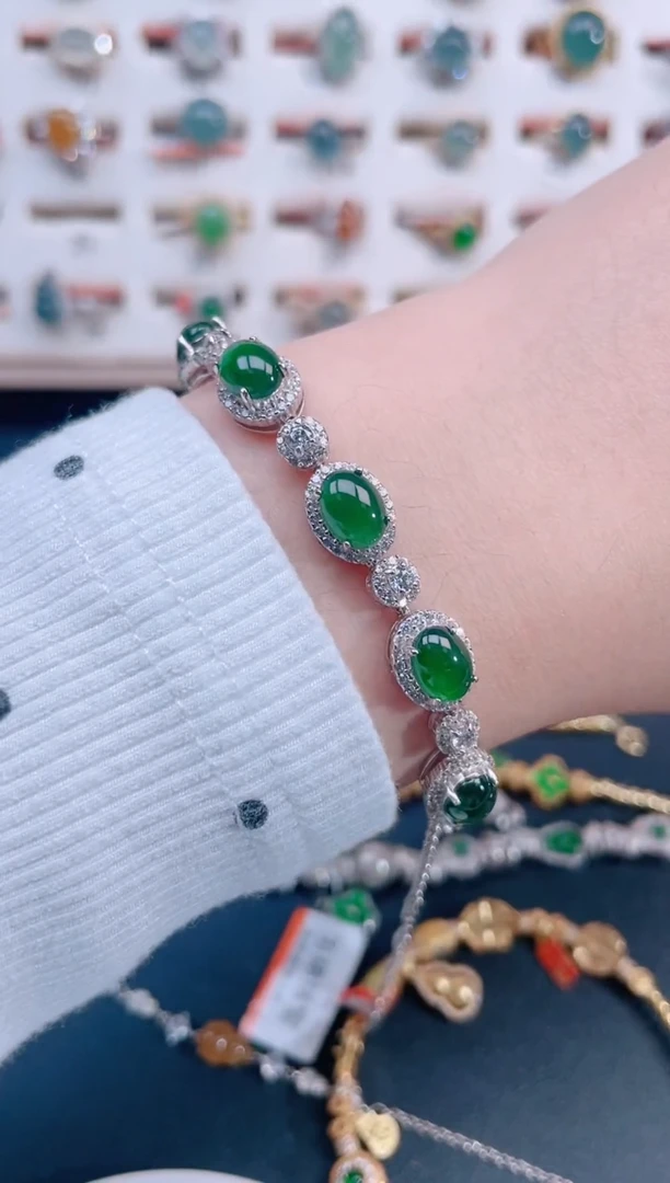 未镶嵌手链翡翠天然翡翠