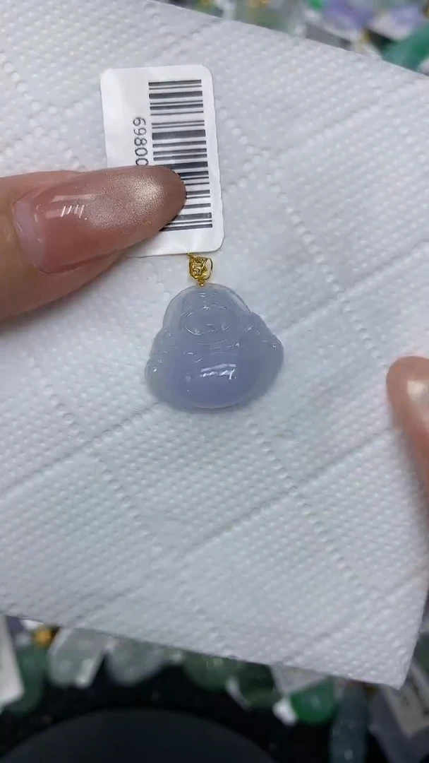 颈饰18K金镶嵌翡翠11111111111