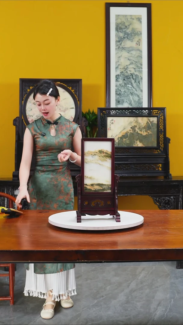 石材天然大理石画摆件