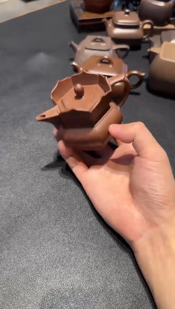茶壶紫砂竹*紫泥小僧帽