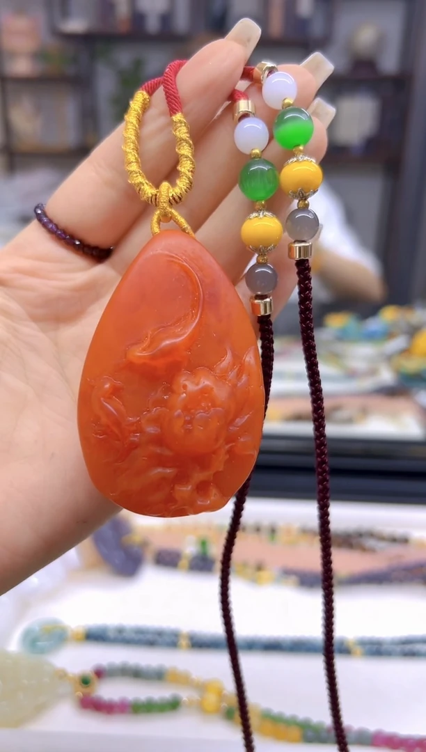 未镶嵌毛衣链蜜蜡DIY款MQ14