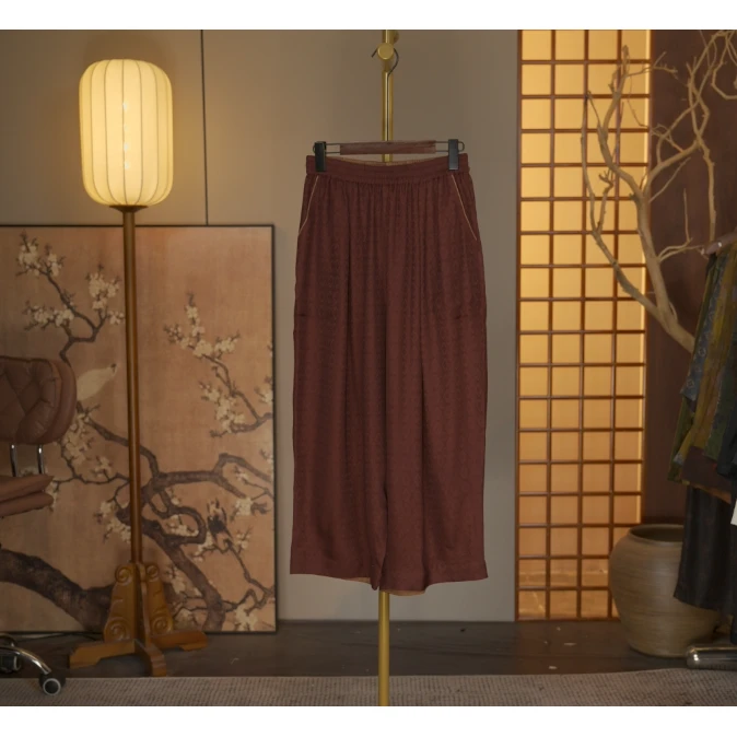 【书香墨韵-直筒裤】中式国风直筒裤3142