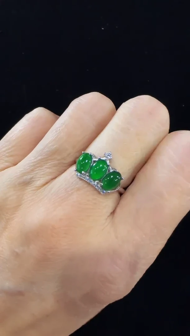 颈饰银S925镶嵌翡翠国风