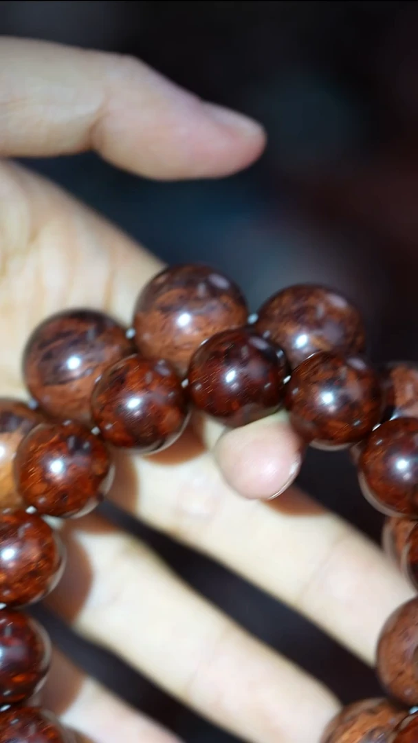 金丝楠手串/手链1.5瘤疤+1.8红将