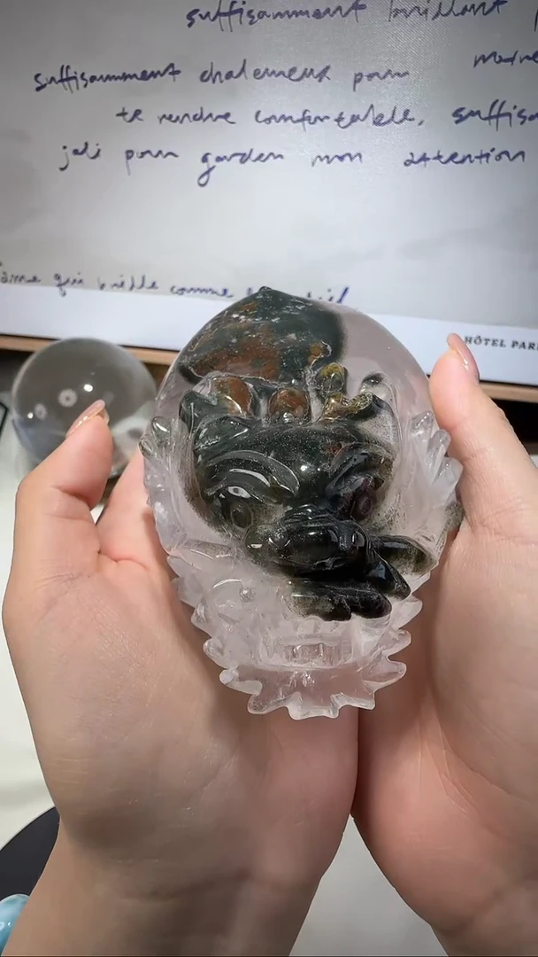 摆件未镶嵌水晶绿幽灵水晶摆件09