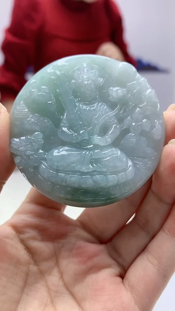 【闪购商品】定制翡翠未镶嵌4902ms-毛货观音116