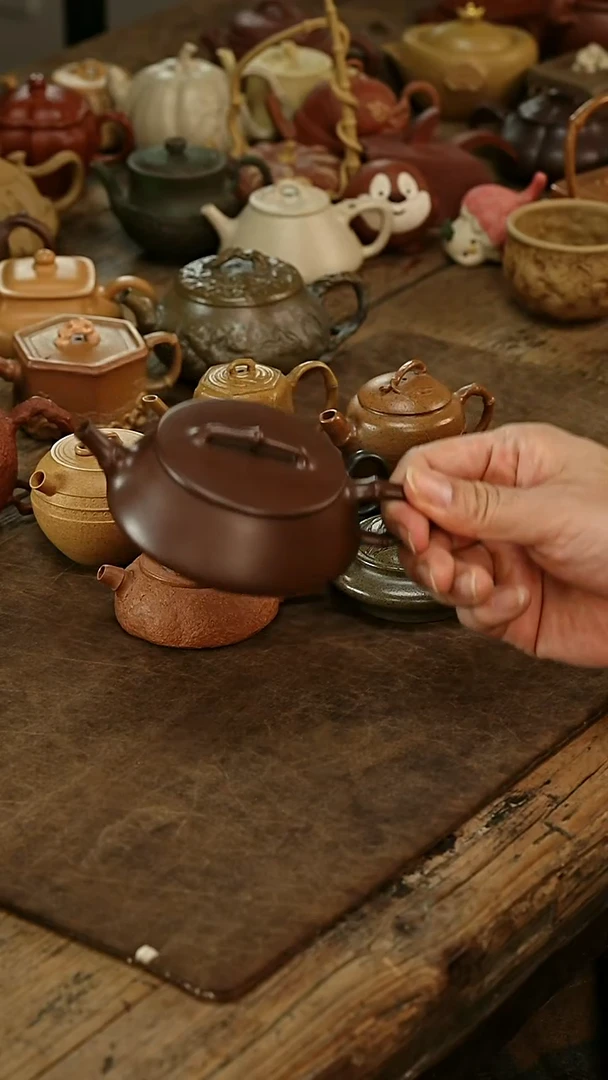 茶壶紫砂竹韵石瓢