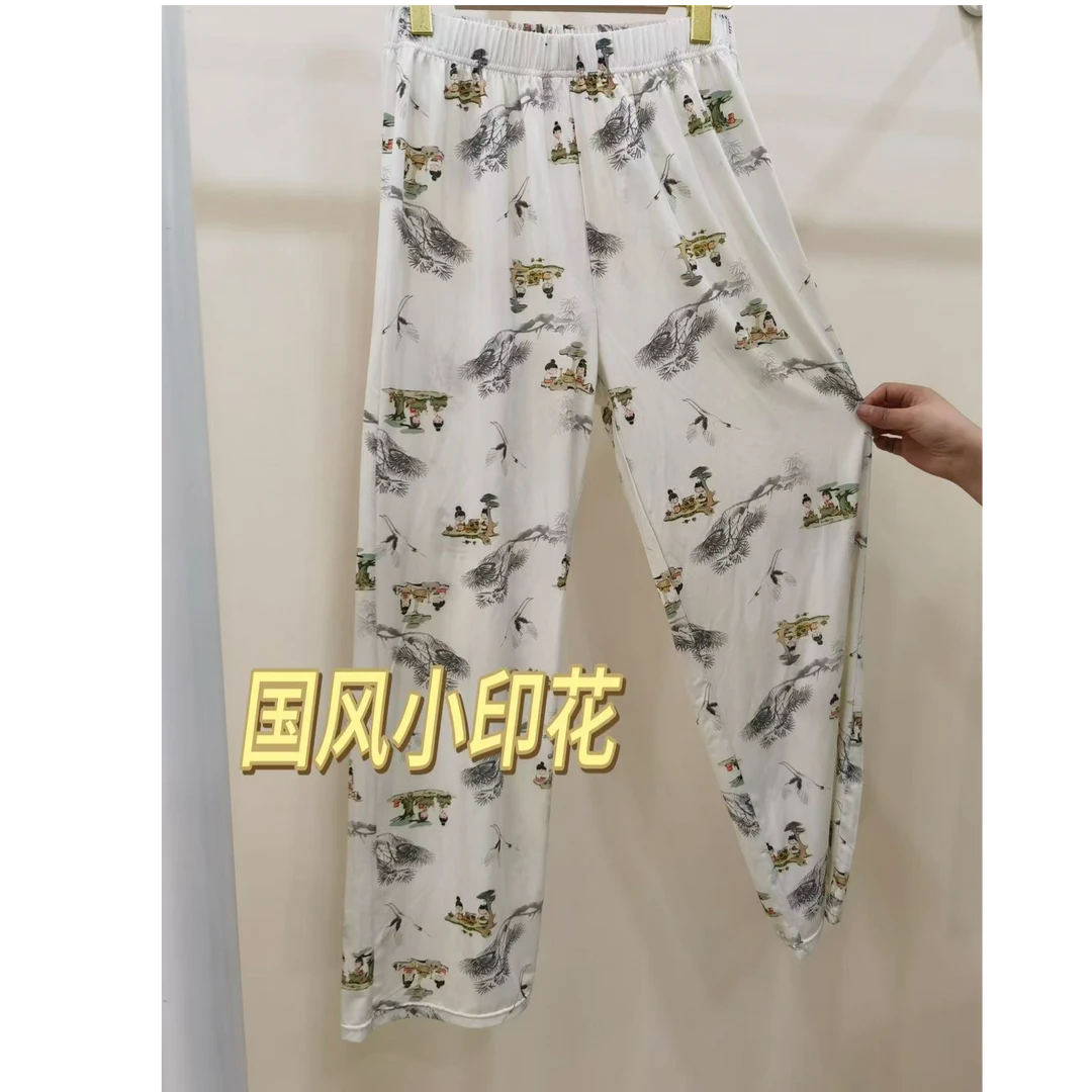 睡裤国风夏季凉爽家居裤