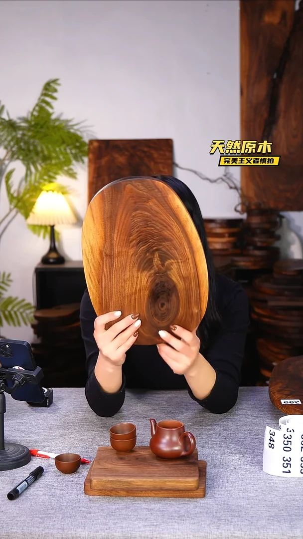 木北美黑胡桃原木.干裂疤结不属于商品质量问题完美主义者慎拍