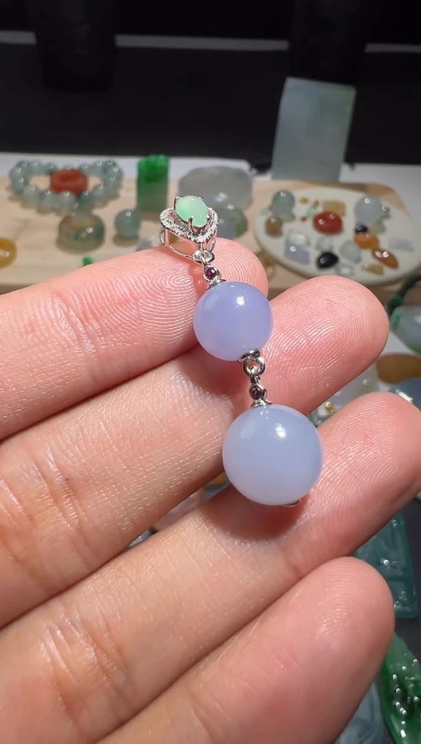 【闪购商品】定制翡翠18K金镶嵌天然缅甸A货翡翠