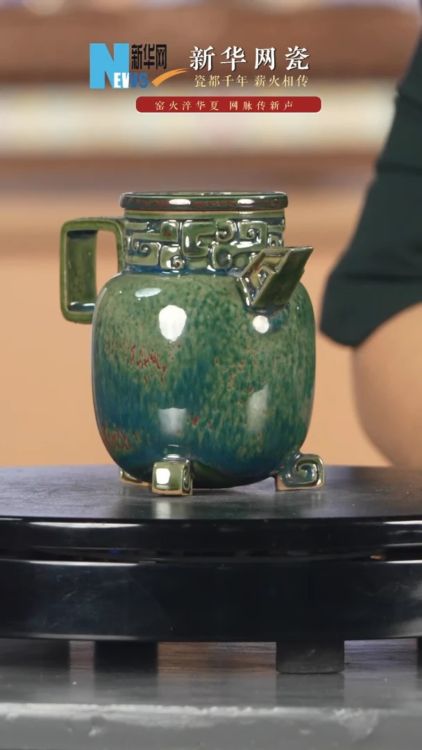 摆件【新华网瓷】景德镇陶瓷摆件107