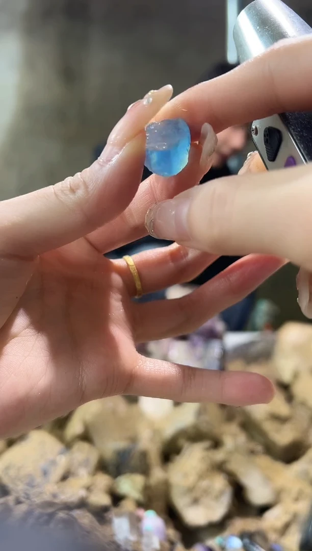 未镶嵌大型摆件(非配饰)水晶海蓝bao 681