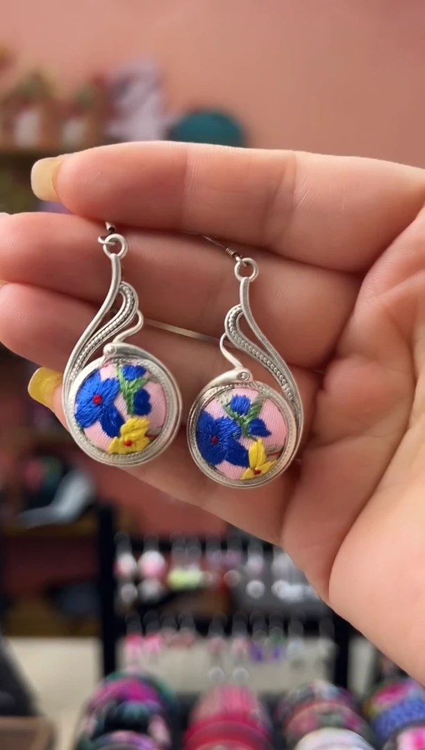 织绣艺枝独绣老绣饰品68