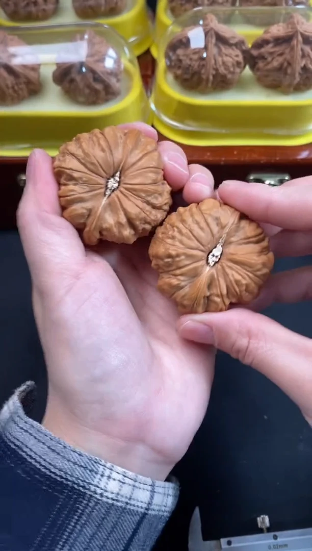 把件文玩核桃南瓜墩45尺Q005