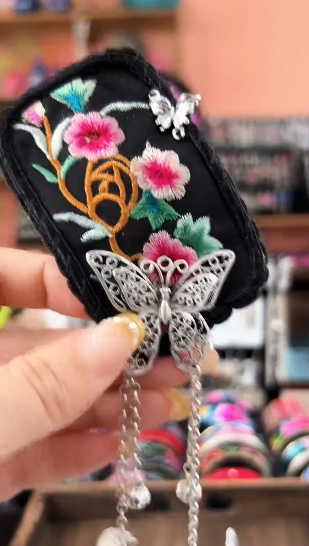 织绣艺枝独绣老绣饰品28