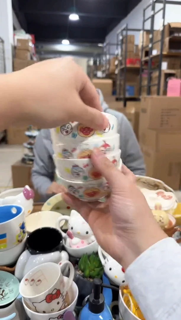 瓷片面包超人小碗4件套