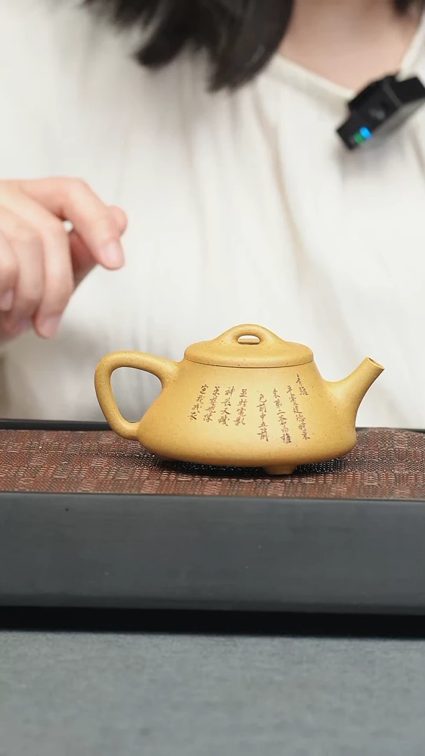 茶壶紫砂五堂 士恒石瓢-青骓