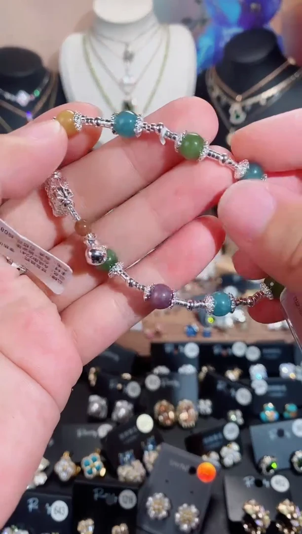 铜合金无925银手链7202