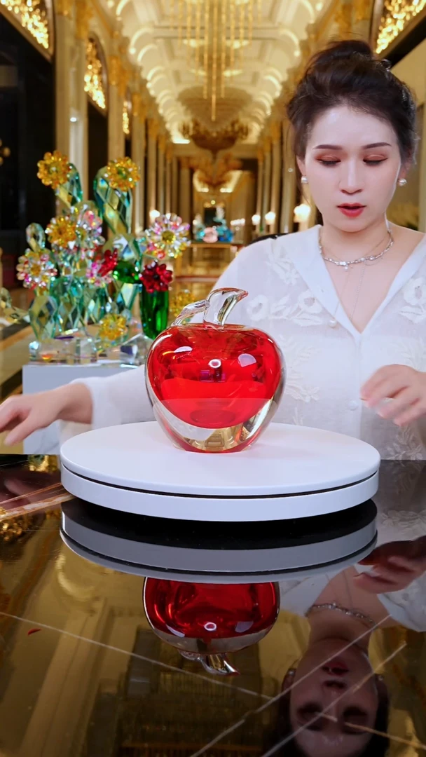 琉璃YB00813红色苹果摆件