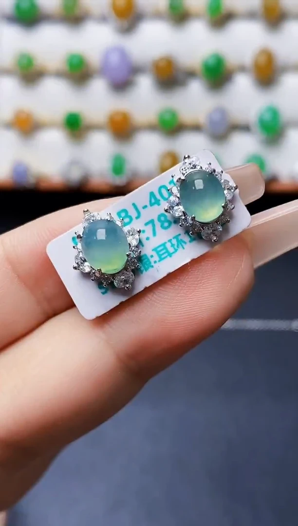 银S925镶嵌戒指翡翠2367