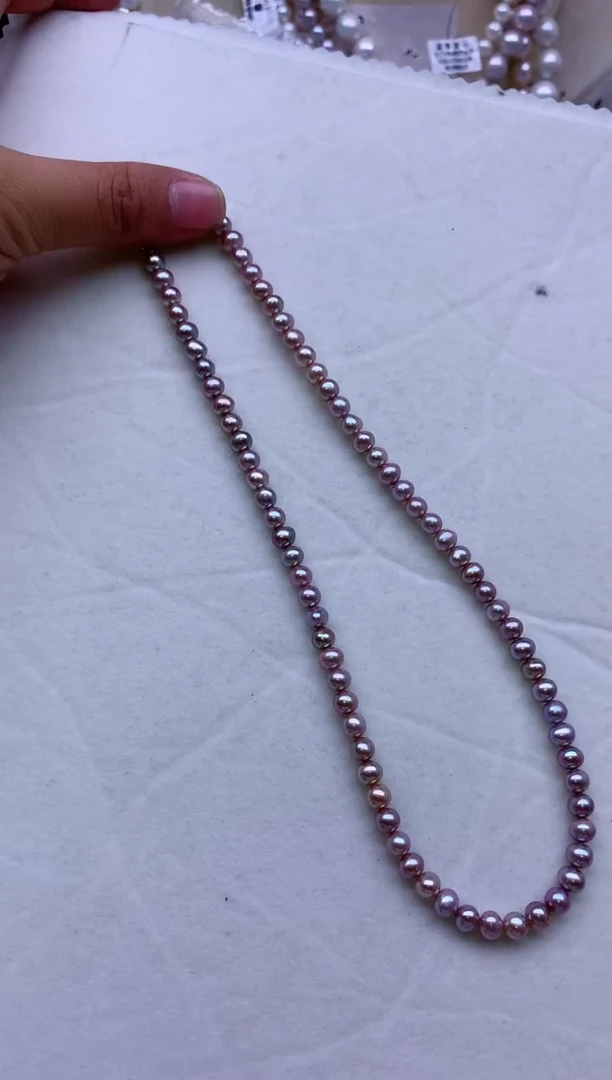 【闪购商品】淡水珍珠项链银S925镶嵌淡水珍珠项链