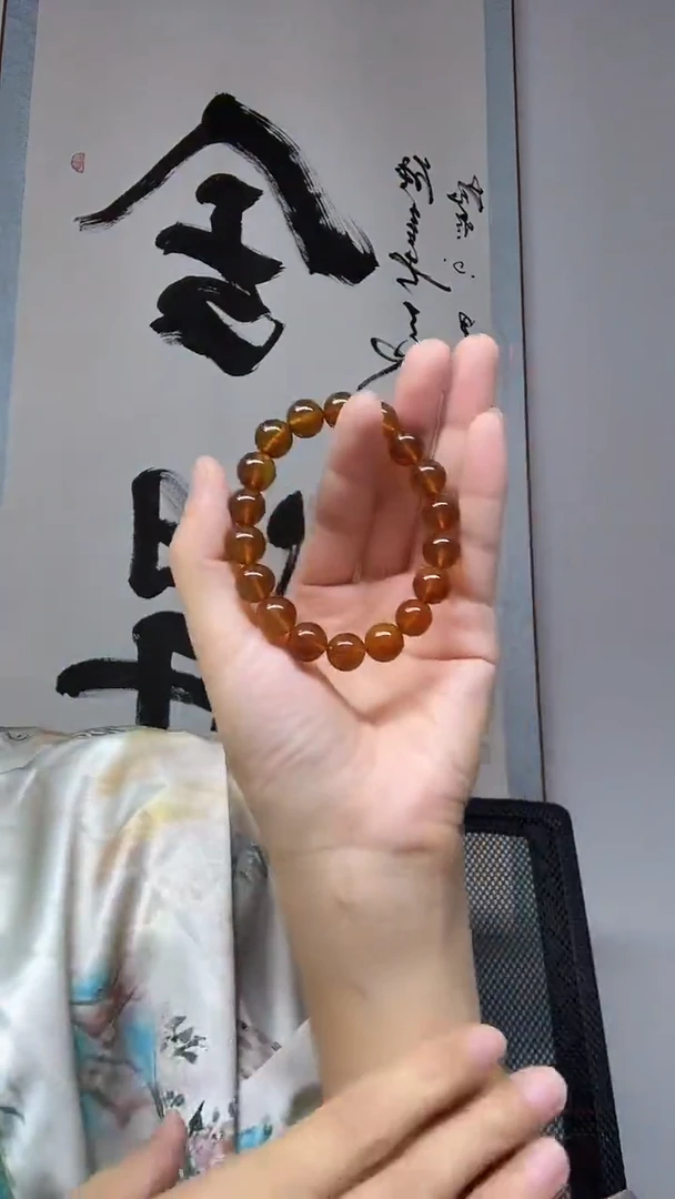 未镶嵌琥珀手串血蜜珀约卡10