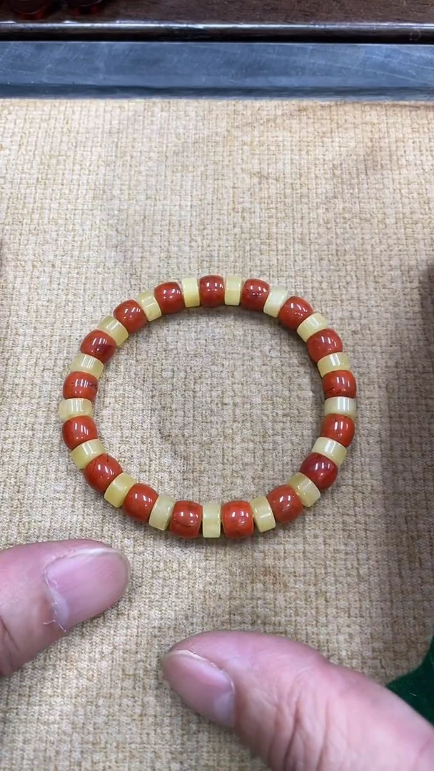 手链蜜蜡未镶嵌蜜蜡南红直切卡7手串假一赔十多样性发其一