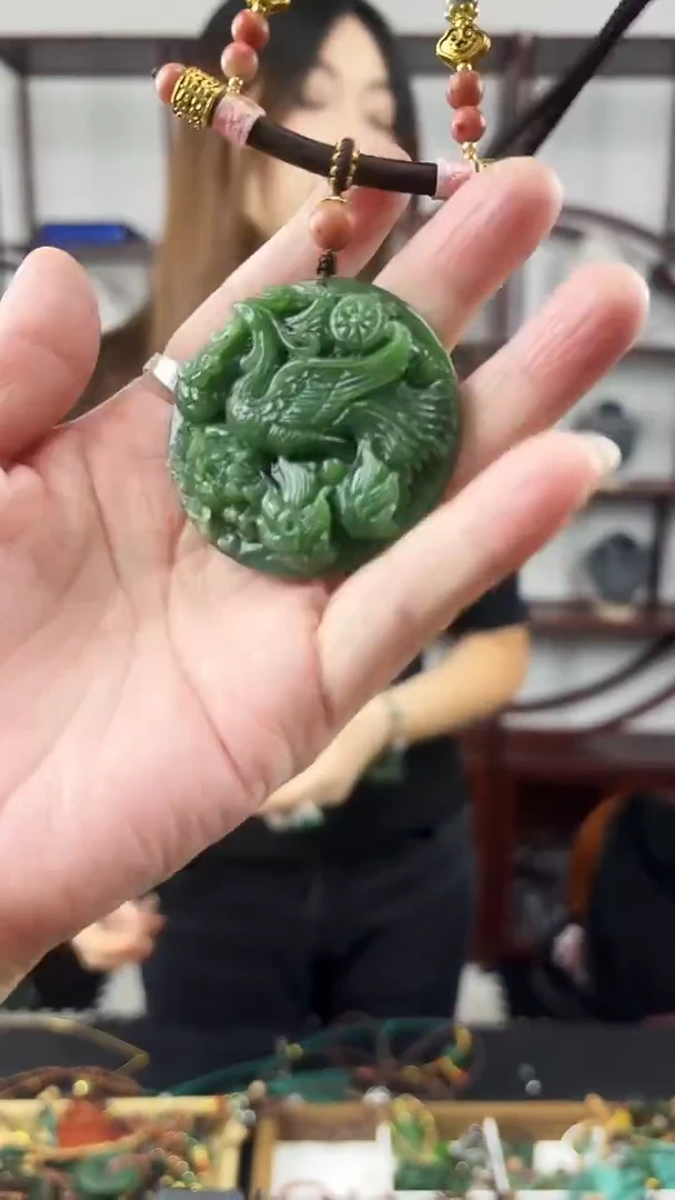 颈饰未镶嵌和田玉凤凰