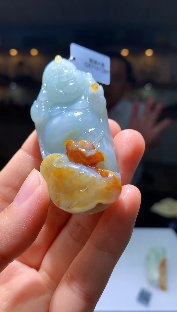 定制翡翠未镶嵌1087hm-毛货挂件36