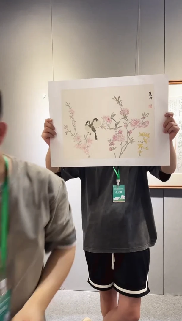 国画Y-安老师绘画作品-展览原作-1.5平尺（带荣宝斋宁波证书）
